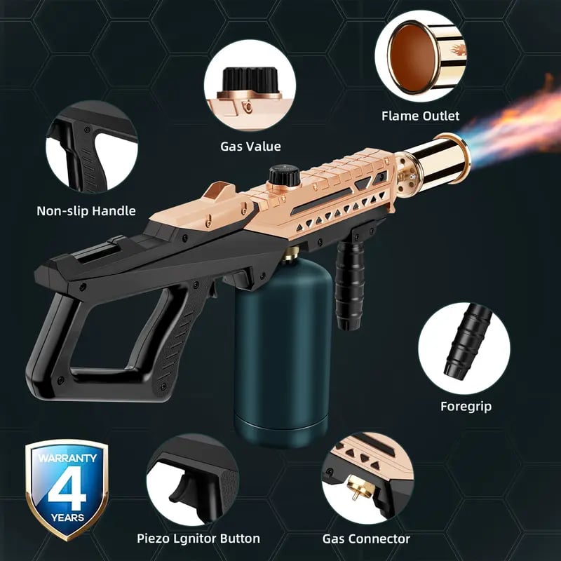 800000 BTUs Powerful Grill Torch Gun
